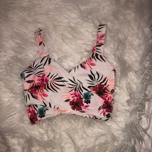 CHARLOTTE RUSSE FLOWER CROP TOP